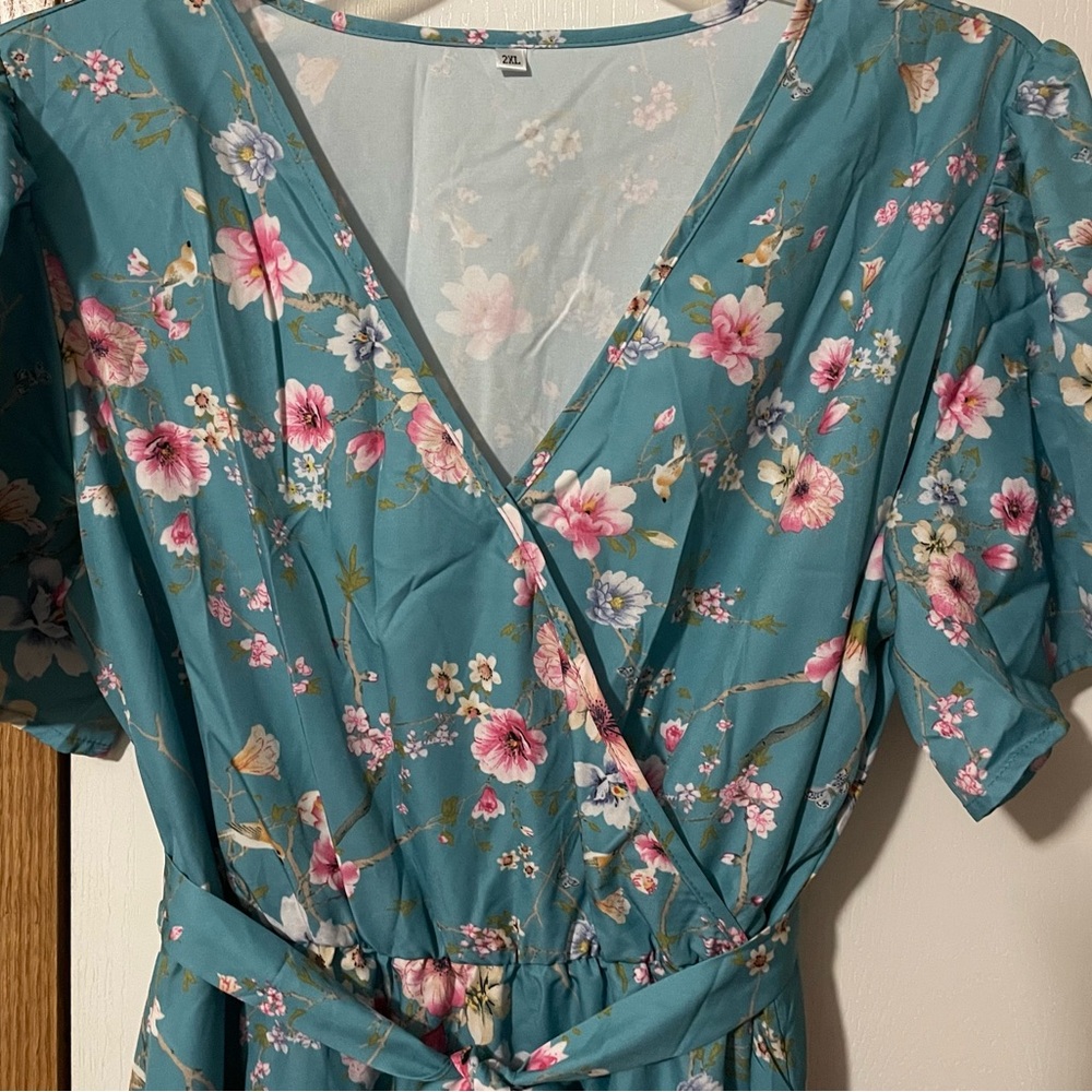 Floral Wrap Dress